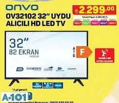 ONVO 32 UYDU ALICILI ANDROİD SMART LED TV